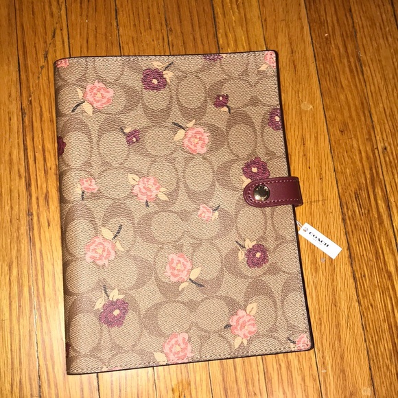 Coach Other - Coach signature peony print spiral notebook F67141
